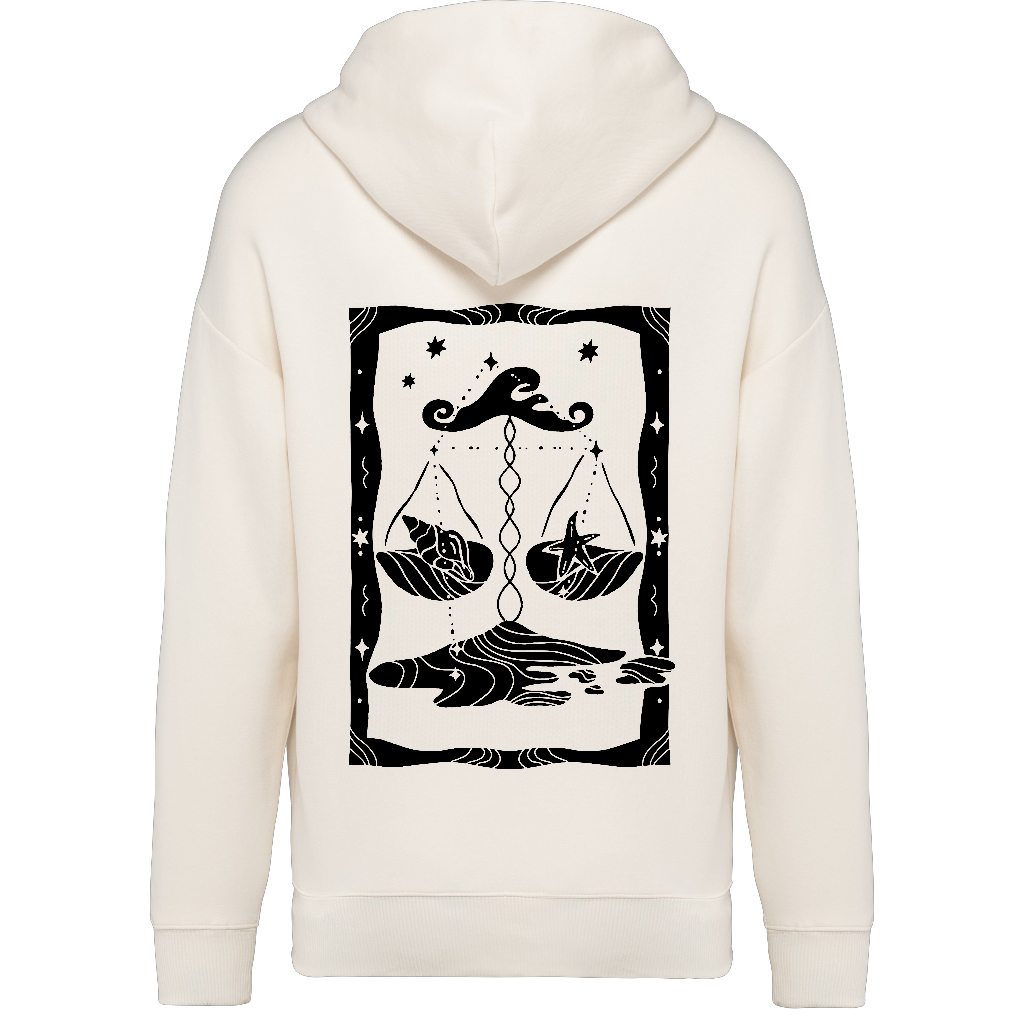 UNISEX HOODIE BW LIBRA