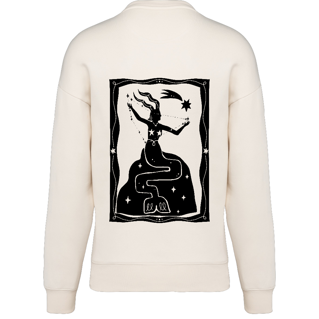 UNISEX SWEATSHIRT BW CAPRICORN