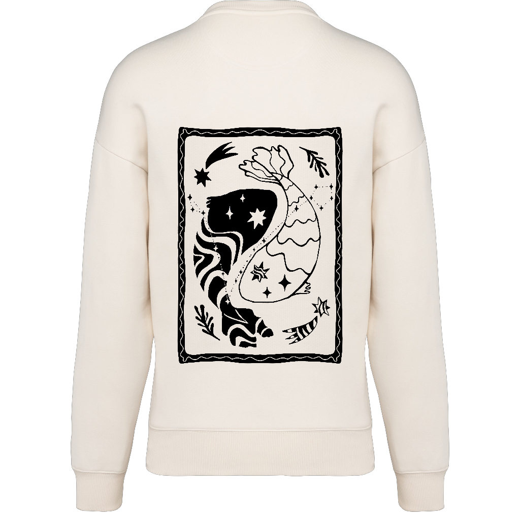 UNISEX SWEATSHIRT BW PISCES