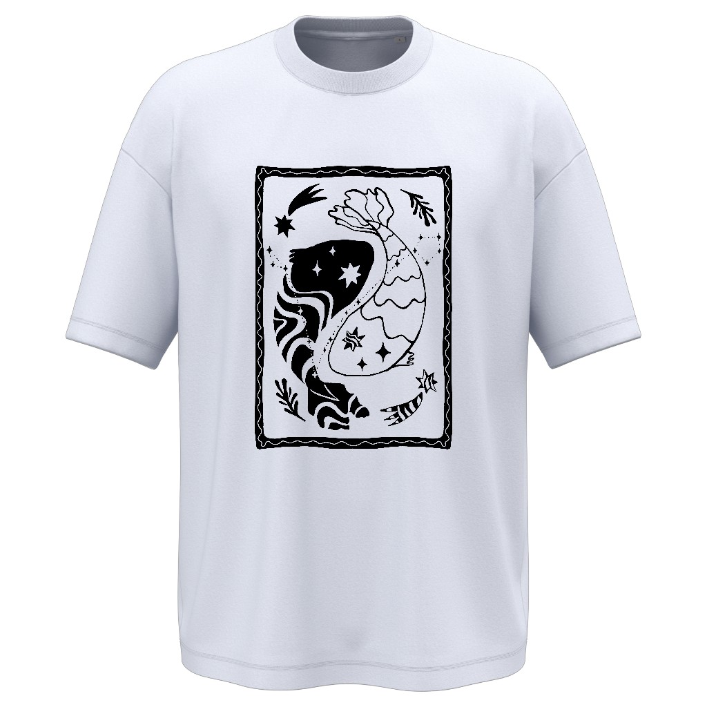 UNISEX TSHIRT BW PISCES