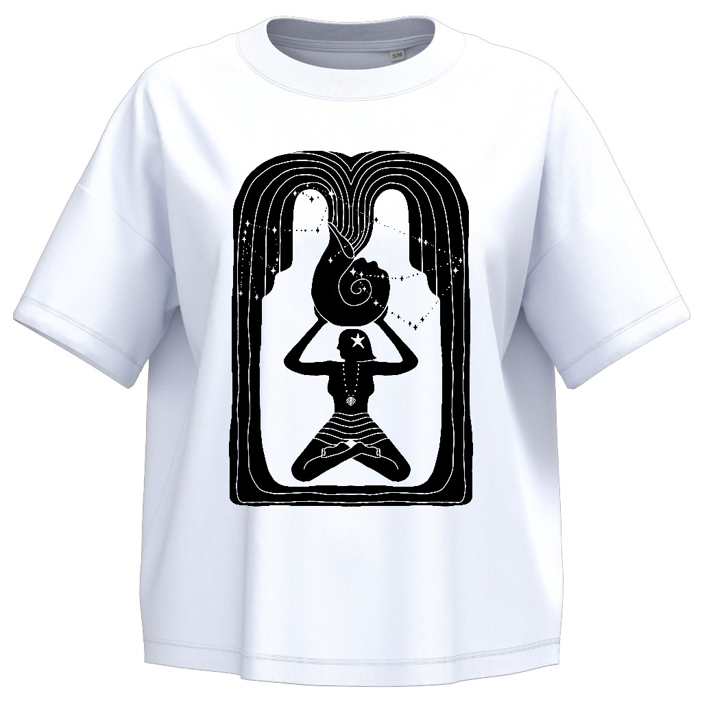 WOMAN TSHIRT BW AQUARIUS